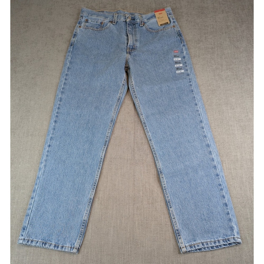 NWT Levis Jeans Mens 33x30 Light Blue 550 Relaxed Straight Denim Pants Casual - Picture 2 of 12